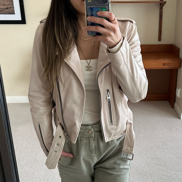 New! ALL SAINTS Leather Jacket - Picture 8 of 8